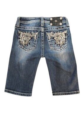Miss Me Big Girls Embellished Bermuda Shorts Cute Festival/Summer/Casual - 12